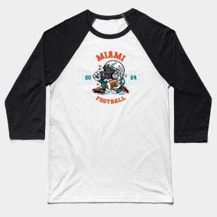 Miami Football Baseball T-Shirt